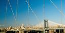 View of Manhattan Bridge from Brooklyn Bridge.